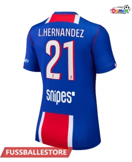 Günstige Paris Saint-Germain Lucas Hernandez #21 Heimtrikot Damen 2026-27 Kurzarm